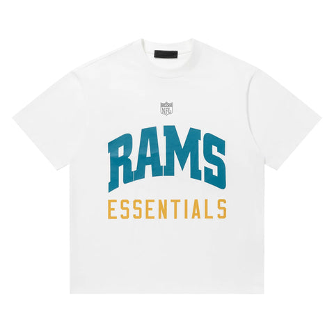 FEAR OF GOD FOG ESSENTIALS Letter Print Loose Short Sleeve Tee