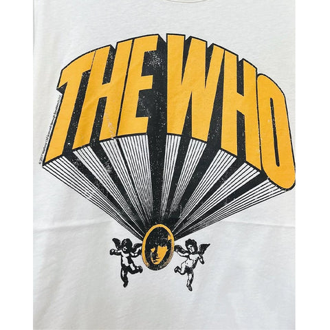 The Who Rock Band American Street Hip Hop Oversized Retro Short Sleeve Men's and Women's Heavy Cotton T-shirt