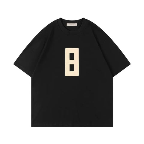 FEAR OF GOD FOG Main Line Season 8 Flocked Number 8 Unisex Loose Tee
