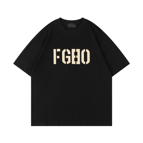 FEAR OF GOD ESSENTIALS FGEO Chest Logo Black T‑Shirt