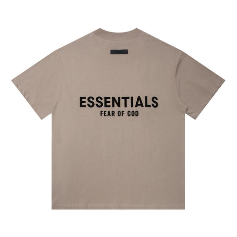 FEAR OF GOD ESSENTIALS Front Back Letter Print Unisex Short Sleeve T‑Shirt