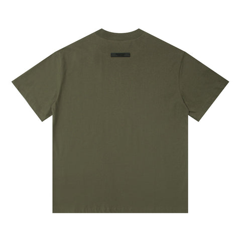 FEAR OF GOD ESSENTIALS American High‑Street Letter Print Loose Short Sleeve T‑Shirt
