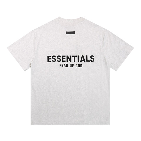 FEAR OF GOD ESSENTIALS Front Back Letter Print Unisex Short Sleeve T‑Shirt