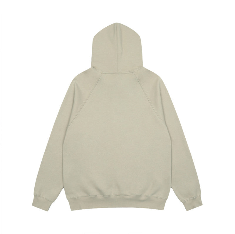 FEAR OF GOD FOG ESSENTIALS Flocked 1977 Loose High‑Street Hoodi