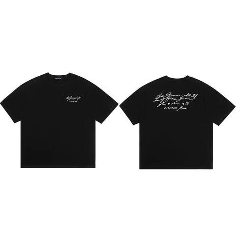 Cole Buxton Black Script Signature Graphic T-Shirt