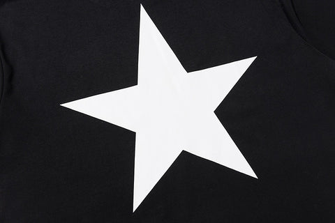 FEAR OF GOD ESSENTIALS Star Graphic Loose High‑Street Short Sleeve T‑Shirt Unisex