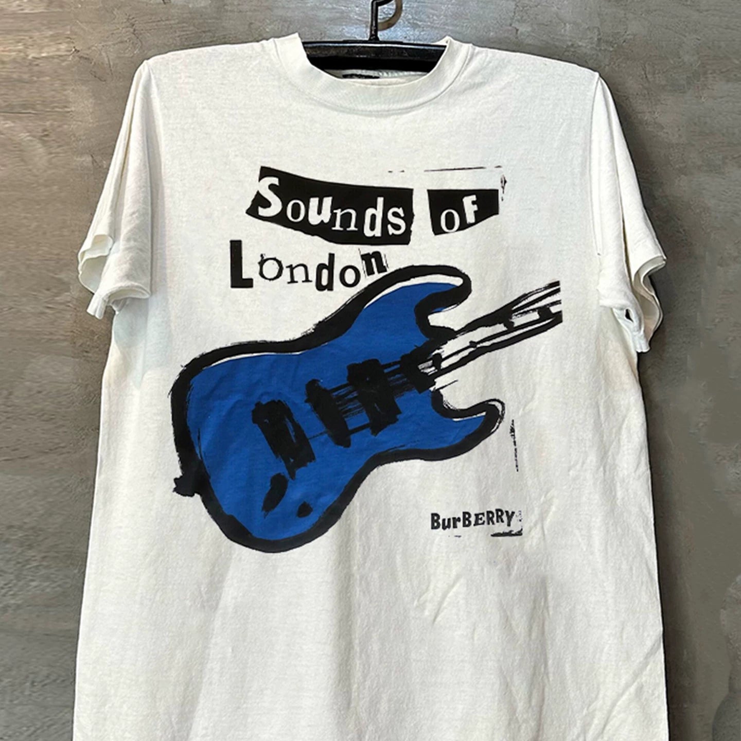 Sounds of London Guitar Direct Spray Short sleeved T-shirt CEC American Heavy duty Men's and Women's Cotton Tee