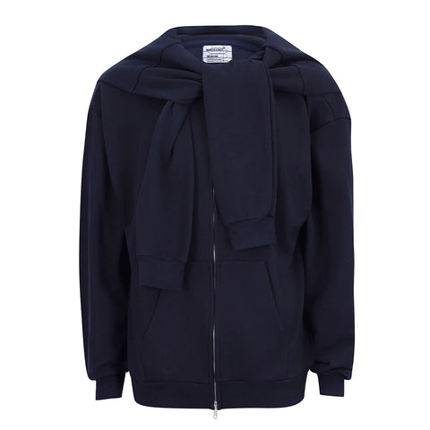 Street American Alien Four Sleeve Double Hat hoodie, niche loose hooded zipper cardigan, autumn outerwear, men's trend