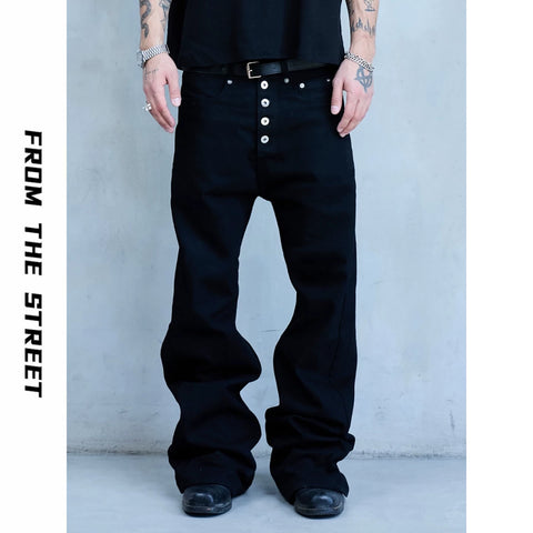 From The SRREET, a retro street washed distressed five button high ounce original denim jeans for men
