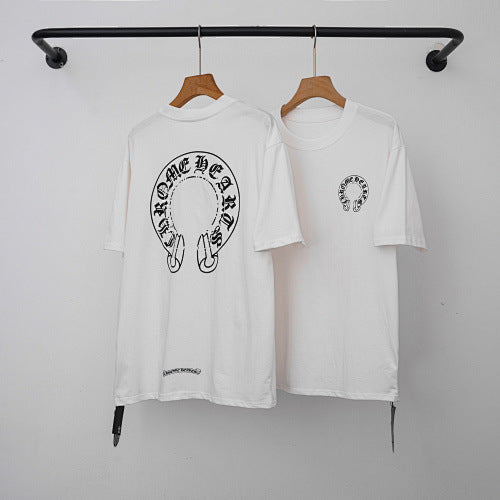 Chrome Hearts Classic Horseshoe & Cross Short Sleeve T-Shirt (White)
