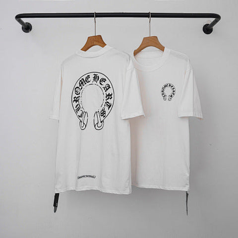Chrome Hearts Classic Horseshoe & Cross Short Sleeve T-Shirt (White)