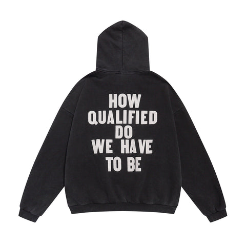 FEAR OF GOD FOG Main Line FU Logo Washed Fleece‑Lined Unisex Hoodie