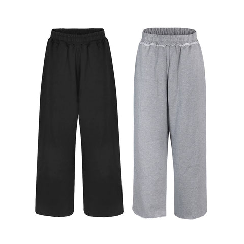 From THE STREET: Street Edge Casual Sanitary Pants for Men, Elastic Waist, Loose Baggy, Versatile Pants