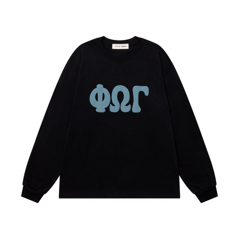 Fear of God FOG ESSENTIALS Foam Letter Print Loose Long Sleeve Tee
