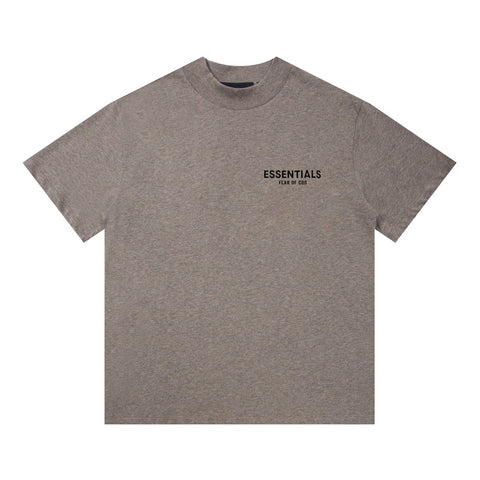 FEAR OF GOD ESSENTIALS Front Back Letter Print Unisex Short Sleeve T‑Shirt