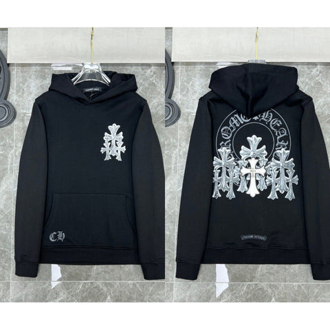 Chrome Hearts Multiple Cross & Horseshoe Hoodie (Black)