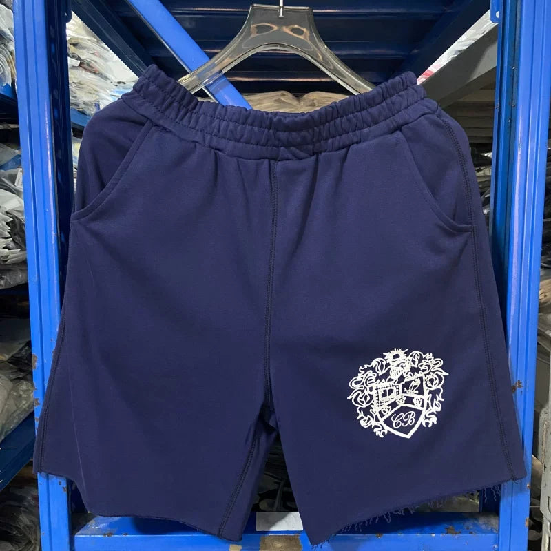 Cole Buxton Navy Vintage Crest Shield Shorts