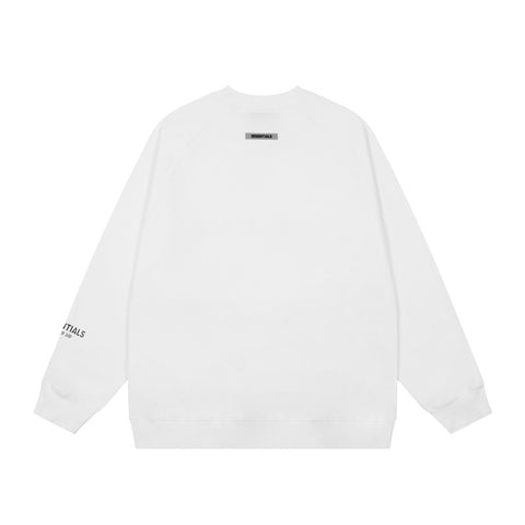 FEAR OF GOD FOG ESSENTIALS Letter Print Loose Crew Neck Sweatshirt Unisex