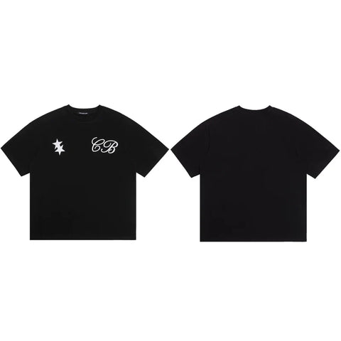 Cole Buxton Black Punk Star CB Logo T-Shirt