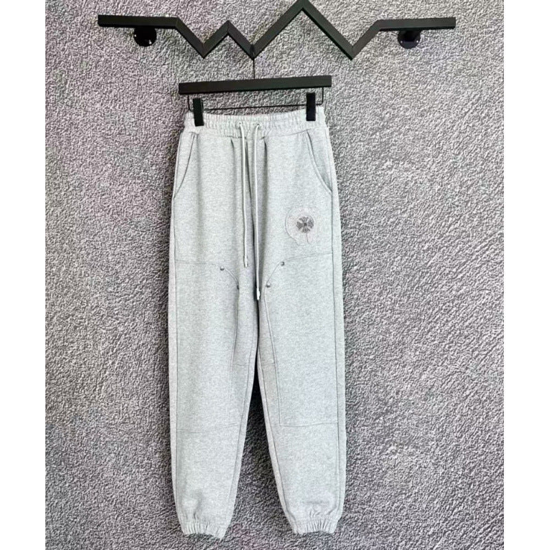 Chrome Hearts Cross Pocket Lounge Pants (Light Grey)