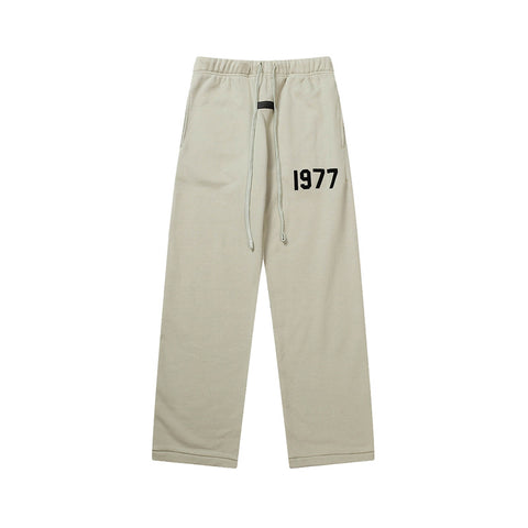 FEAR OF GOD FOG ESSENTIALS Flocked 1977 Straight‑Leg Sweatpants Men
