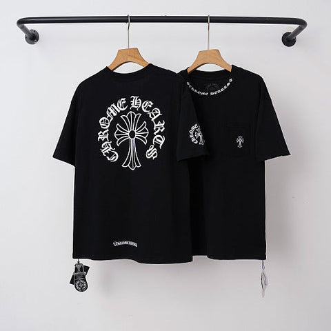Chrome Hearts Classic Horseshoe Logo Short Sleeve T-Shirt (Black)