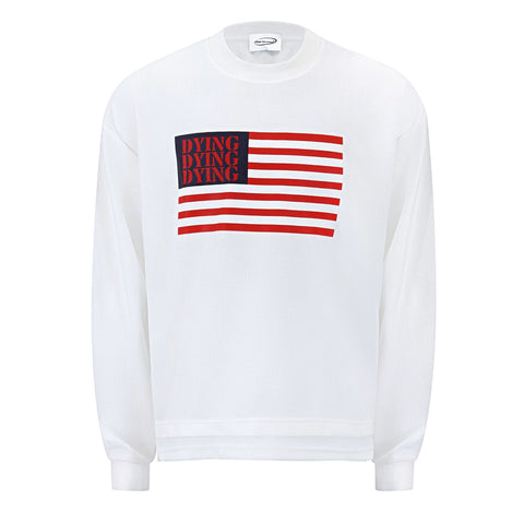 From the street, American casual print texture, Waffle plaid, heavy weight, short width, loose fit, men's and women's long sleeved base T-shirt, men's