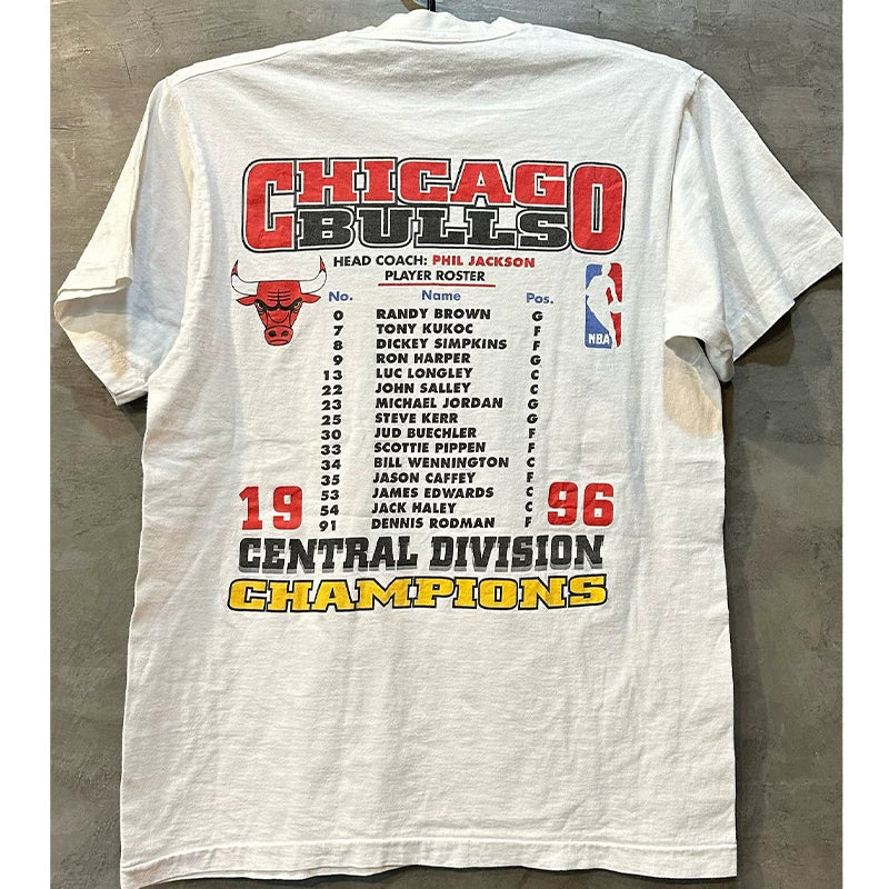 Rodman vintage vintage Kobe portrait print short sleeved American high street sports pure cotton loose trendy T-shirt