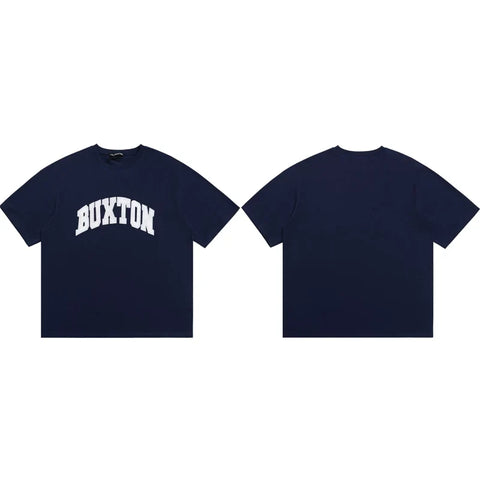 Cole Buxton Navy Arched Buxton Varsity Logo T-Shirt