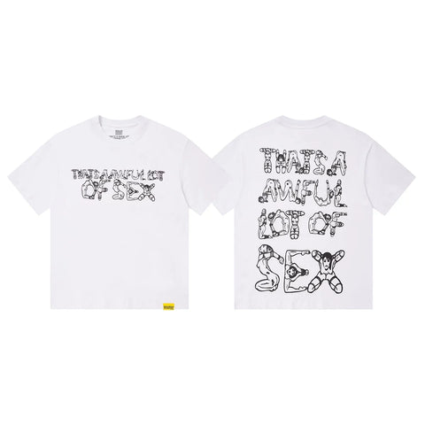 That's A Awful Lot Of Sex Graphic T-Shirt - White