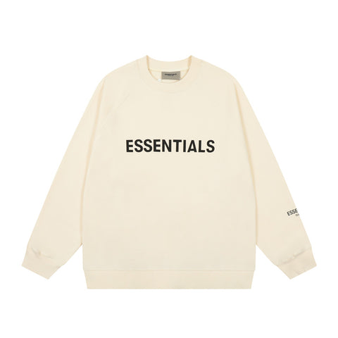 FEAR OF GOD FOG ESSENTIALS Letter Print Loose Crew Neck Sweatshirt Unisex