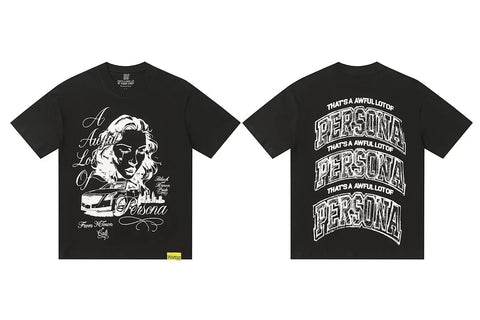 That's A Awful Lot Of Cough Syrup Persona Graphic T-Shirt - Black