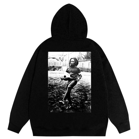 FEAR OF GOD FOG ESSENTIALS Three‑Stripes Print Loose Unisex Couple Hoodie