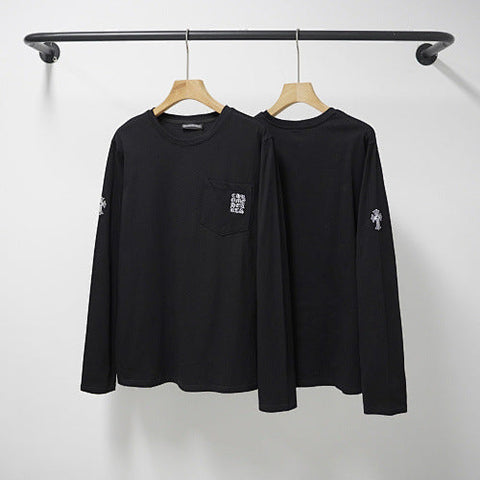 Chrome Hearts Essential Sleeve-Emblem Long Sleeve Sweatshirt (Black)