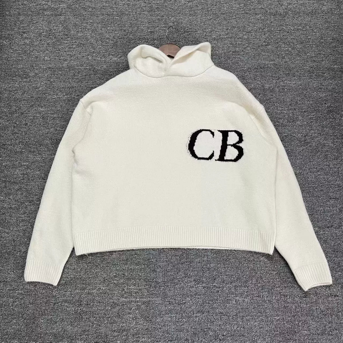 Cole Buxton Off-White Side Italic CB Logo Sweatshirt