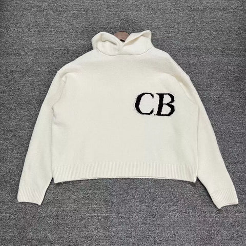 Cole Buxton Off-White Side Italic CB Logo Sweatshirt