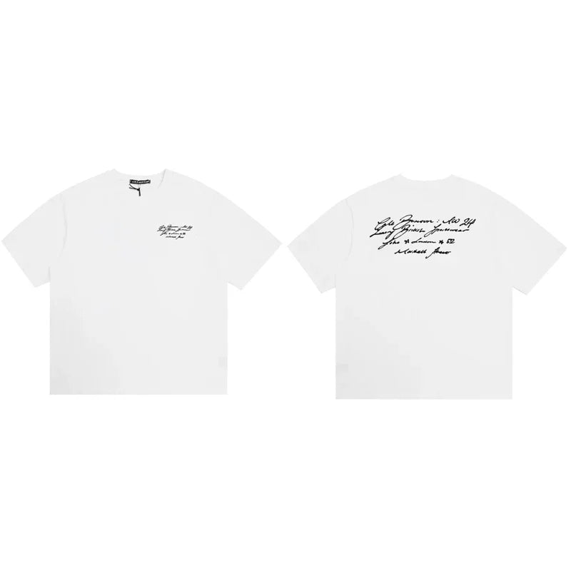 Cole Buxton White Script Signature Graphic T-Shirt