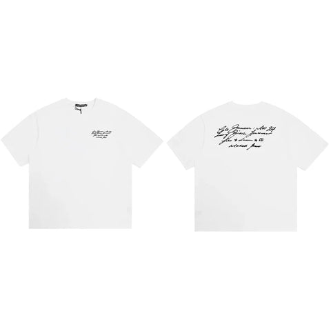 Cole Buxton White Script Signature Graphic T-Shirt