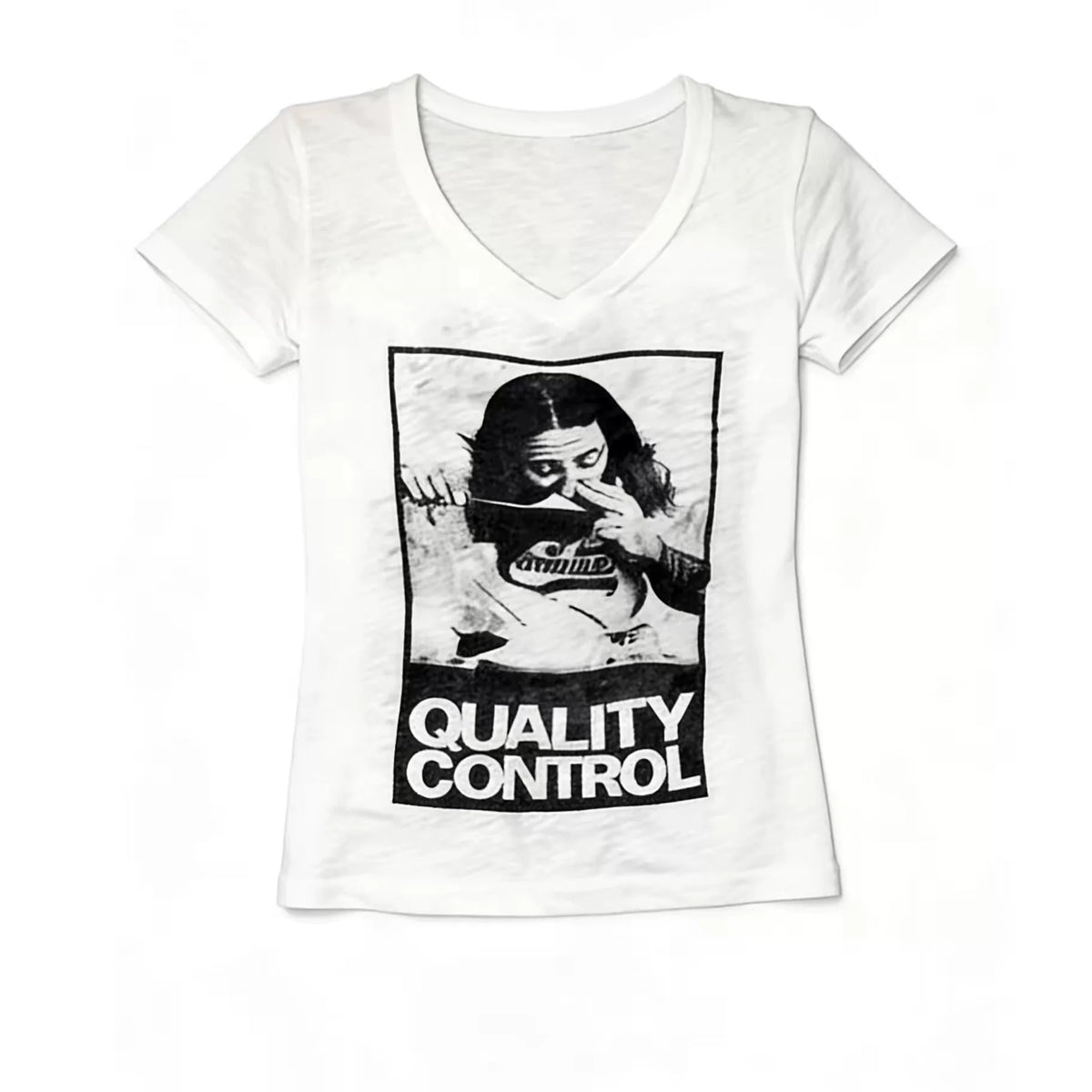 From THE STREET - Street Melancholy Light Asian Style Lightweight Fabric V-neck Printed Short sleeved T-shirt for Men and Women