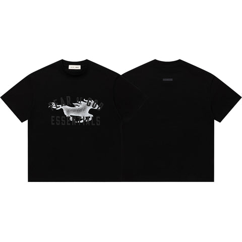 FEAR OF GOD FOG ESSENTIALS Year‑of‑the‑Horse Foam Letter Crew Neck Tee