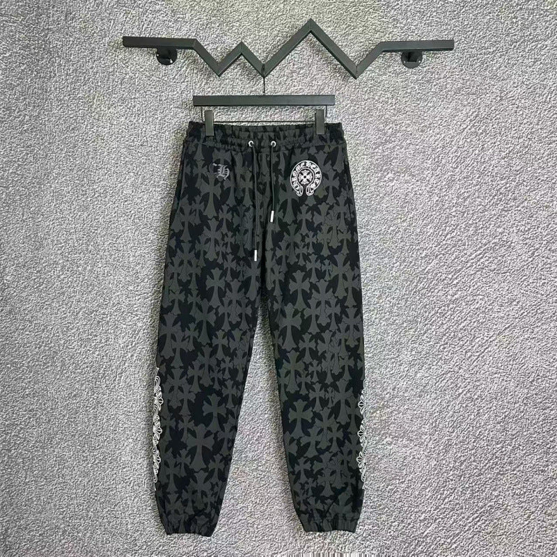 Chrome Hearts Camo Print Cross Lounge Pants (Dark Grey)