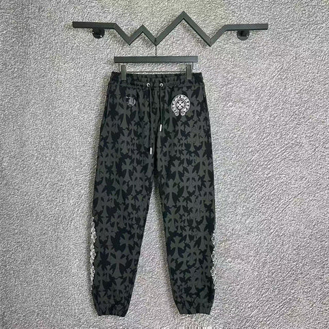 Chrome Hearts Camo Print Cross Lounge Pants (Dark Grey)