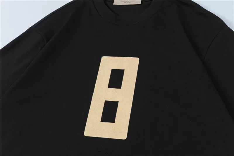 FEAR OF GOD FOG Main Line Season 8 Flocked Number 8 Unisex Loose Tee