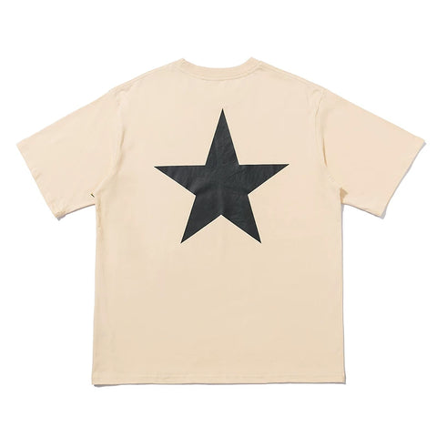 FEAR OF GOD ESSENTIALS Star Graphic Loose High‑Street Short Sleeve T‑Shirt Unisex