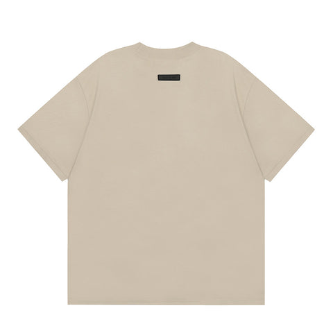 FEAR OF GOD ESSENTIALS Silicone Logo Short Sleeve T‑Shirt Unisex Loose Tee