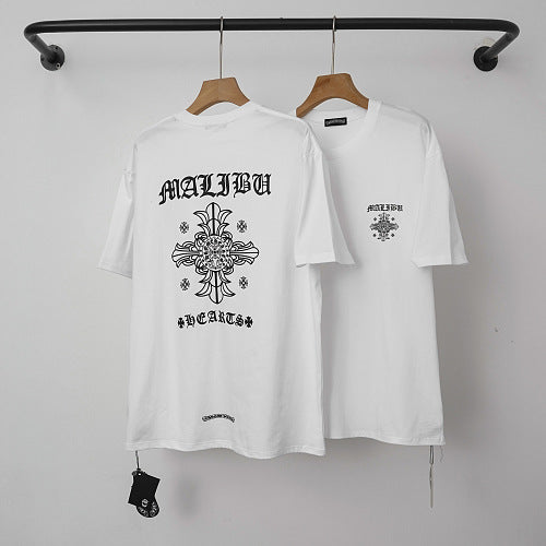 Chrome Hearts "MALIBU" Horseshoe Short Sleeve T-Shirt (White)