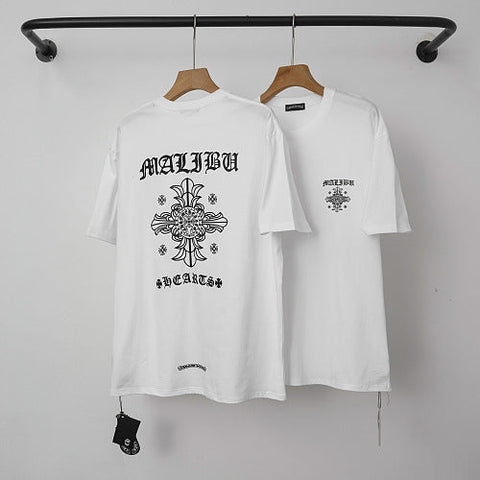 Chrome Hearts "MALIBU" Horseshoe Short Sleeve T-Shirt (White)