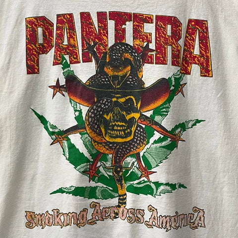 Pantera Pandora Heavy Metal Band Short Sleeve T-shirt Rapcore American Trendy Brand Design Heavy Cotton Tee