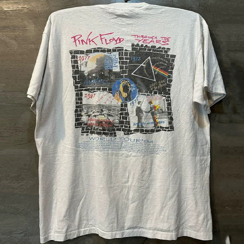 Pink Floyd White Ghost Chic Hip Hop Short Sleeve American Retro Street Explosion T-shirt Male