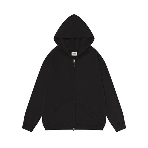 FEAR OF GOD FOG ESSENTIALS Solid Color Zip‑Up Hoodie Unisex